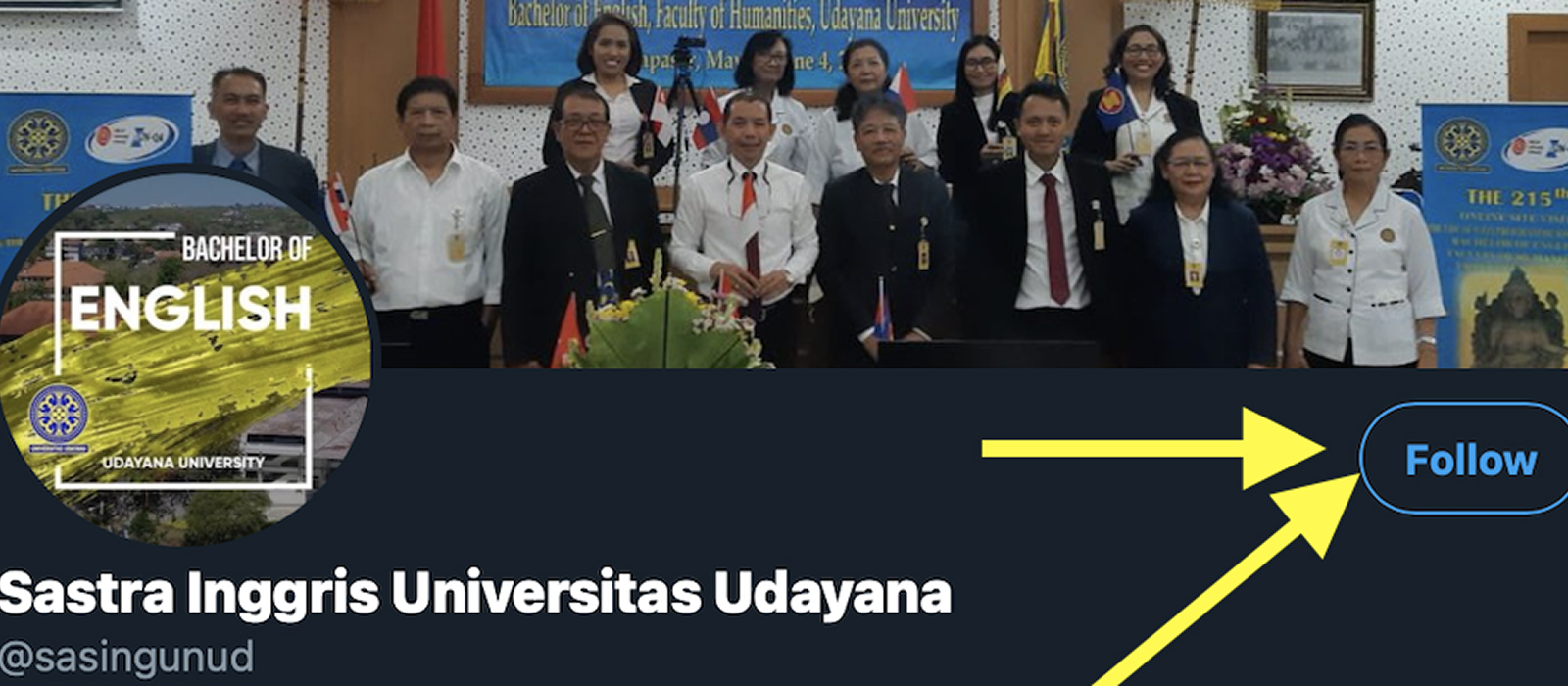 X Account Sastra Inggris Unud
